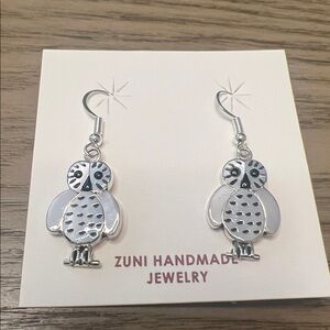 Zuni Owl Hook Earrings